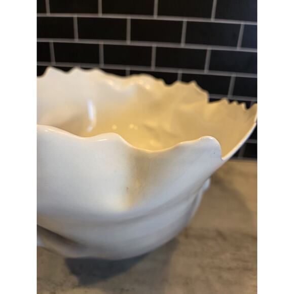 Bing Gleitsman Porcelain 3D Four Faced Bowl/Vase Post Modern Oddities Décor EUC - Picture 12 of 16